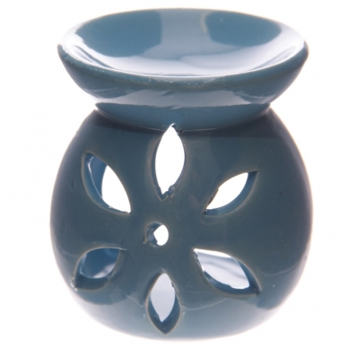 Aromatinė lempa keraminė maža, 7,5cm mėlyna