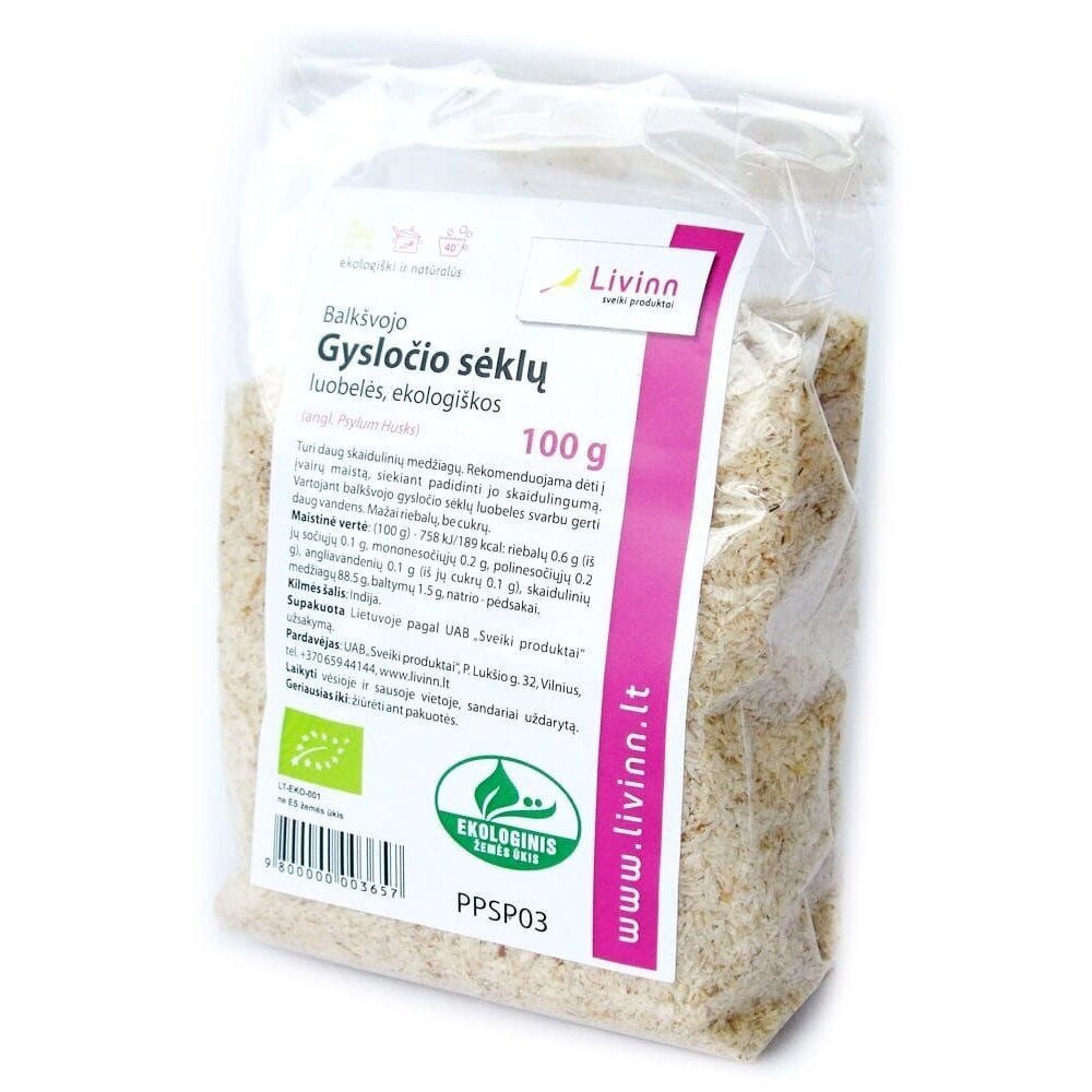 Balkšvojo gysločio sėklų luobelės, 100gr. Balkšvojo gysločio sėklų luobelės, 100gr.