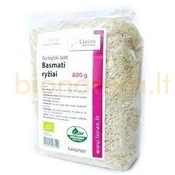 Balti Basmati ryžiai, 800 gr.