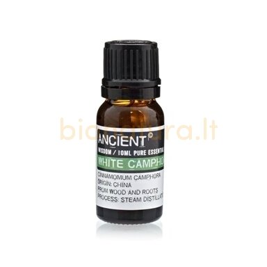 Baltojo kamparo eterinis aliejus, 10 ml.