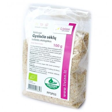 Balkšvojo gysločio sėklų luobelės, 100gr. Balkšvojo gysločio sėklų luobelės, 100gr.
