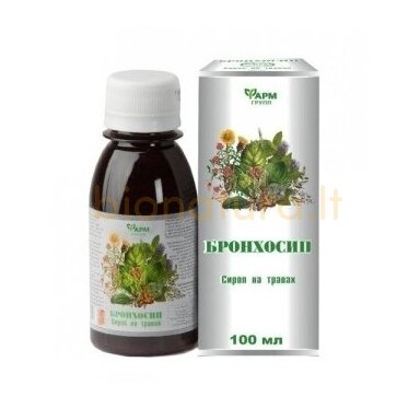 Bronchosip sirupas su žolelėmis, 100 ml Bronchosip sirupas su žolelėmis, 100 ml