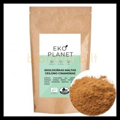 Ceilono cinamonas maltas ekologiškas, EKO PLANET, 200 g Ceilono cinamonas maltas ekologiškas, EKO PLANET, 200 g
