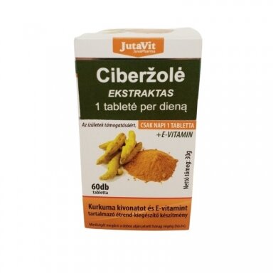 Ciberžolės ekstraktas N60, JUTAVIT