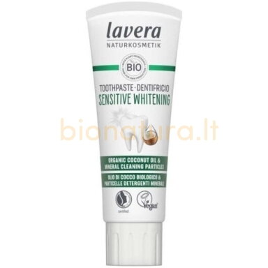 Dantų pasta Lavera Whitening, 75ml Dantų pasta Lavera Whitening, 75ml