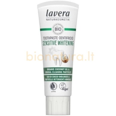 Dantų pasta Lavera Whitening, 75ml Dantų pasta Lavera Whitening, 75ml