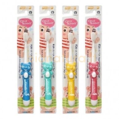 Dantų šepetėlis vaikams (3-8 metų), DENTAL CARE COCO BUNNY SUPER SOFT 1