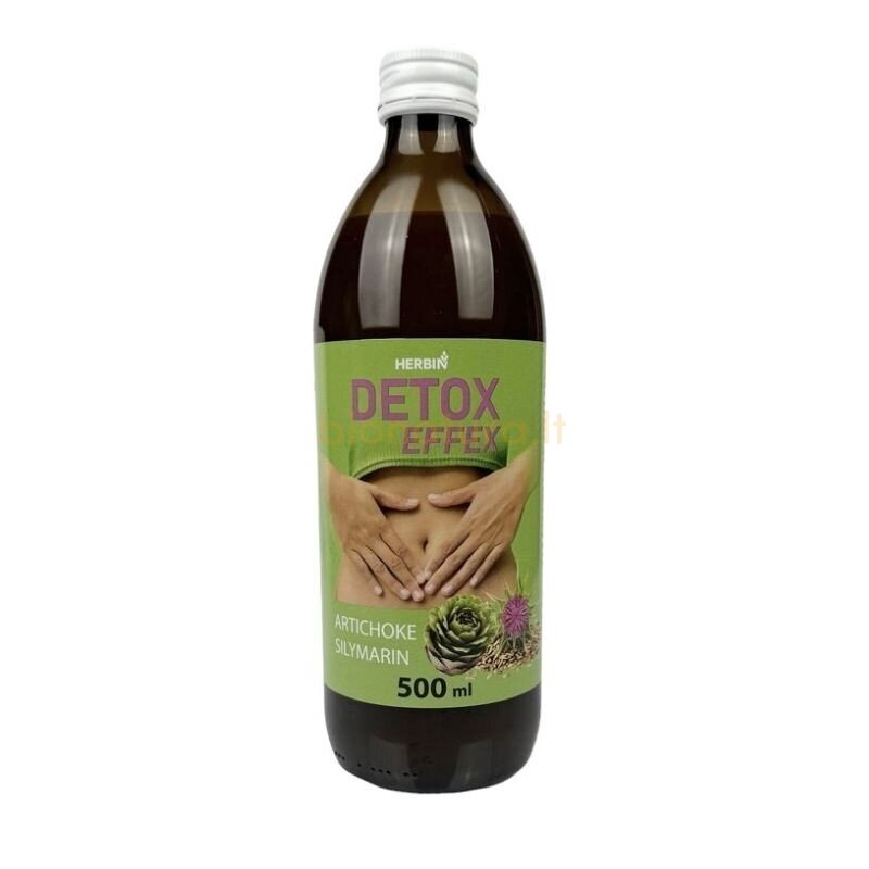 Detox Effex maisto papildas žarnynui, kepenims, 500 ml, Herbin