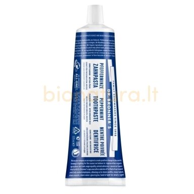 Dr.Bronner’s dant.pasta (Toothpaste) Peppermint, 140 g Dr.Bronner’s dant.pasta (Toothpaste) Peppermint, 140 g