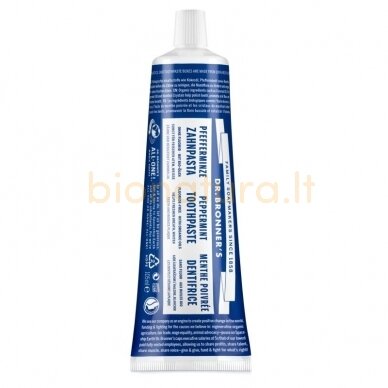 Dr.Bronner’s dant.pasta (Toothpaste) Peppermint, 140 g 1