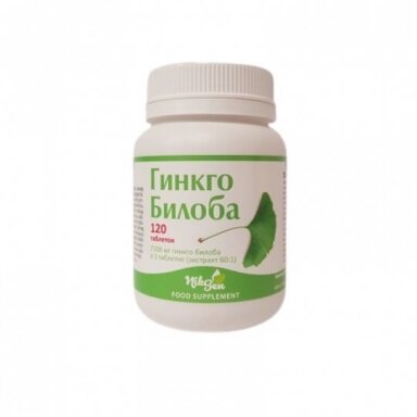 Ginkgo Biloba, ginkmedžio ekstraktas, 120 tabl.