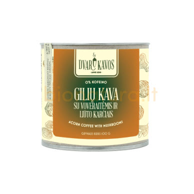 Gilių kava su grybais, 100 gr. Gilių kava su grybais, 100 gr.