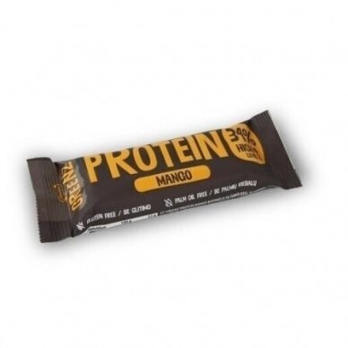 GREENZ PROTEIN MANGO batonėlis su šokoladu. Su saldikliu, 1x32 g GREENZ PROTEIN MANGO batonėlis su šokoladu. Su saldikliu, 1x32 g