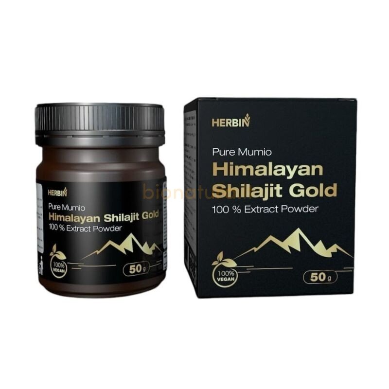 HIMALAYAN SHILAJIT (mumio) GOLD EXTRACT POWDER, 50gr. HERBIN