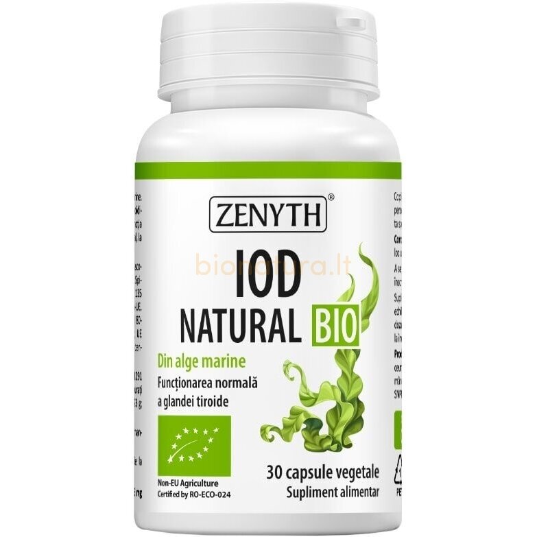 Jodas NATURAL. Maisto papildas, ekologiškas Jodas NATURAL. Maisto papildas, ekologiškas