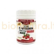 Jutavit C vitaminas 1000 mg + erškėtrožės ekstraktas + Zn + D3, N45