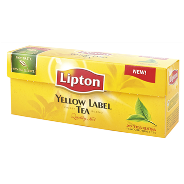 Juodoji arbata LIPTON YELLOW LABEL TEA, 25 vnt.