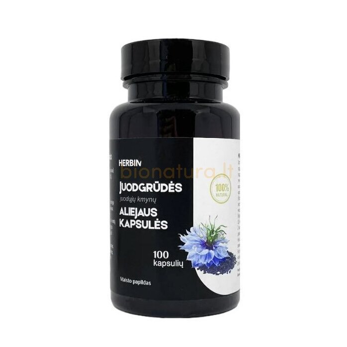 Juodgrūdės aliejaus kapsulės, N100 HERBIN