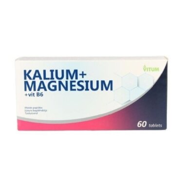Kalis + Magnis + B6, N60 Maisto papildas