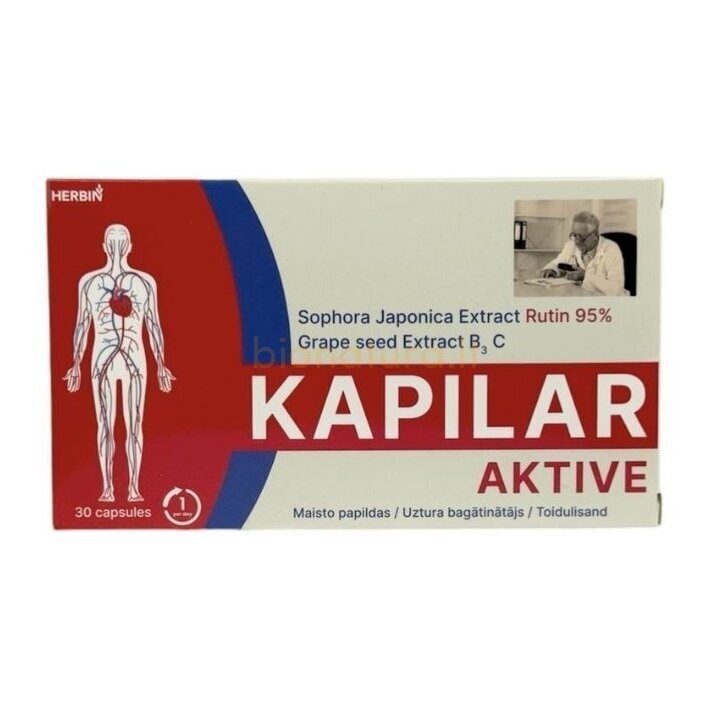 Kapilar Aktiv maisto papildas, N30 HERBIN