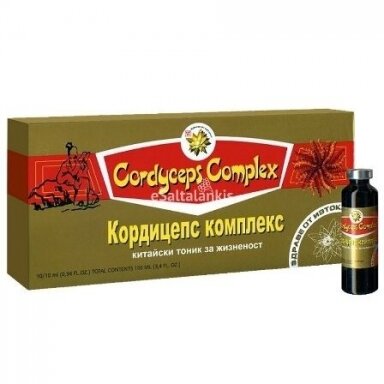 Kordicepsas skystas, 10 ml x 10 vnt. Kordicepsas skystas, 10 ml x 10 vnt.