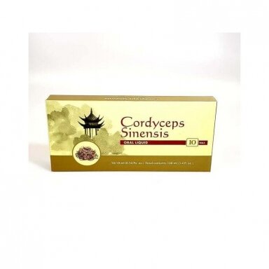 Kordicepsas Kininis skystas, 10 ml x 10 vnt. Sinensis Kordicepsas Kininis skystas, 10 ml x 10 vnt. Sinensis