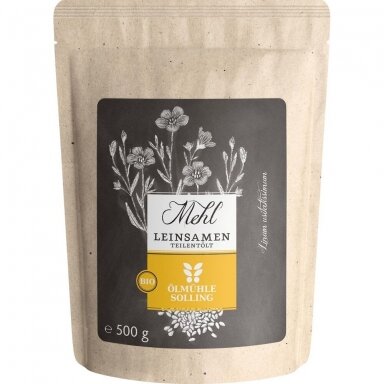 Linų sėmenų miltai, 500 gr.