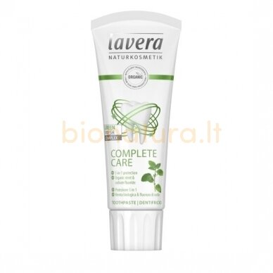 Mėtinė dantų pasta Lavera Complete Care, 75 ml Mėtinė dantų pasta Lavera Complete Care, 75 ml