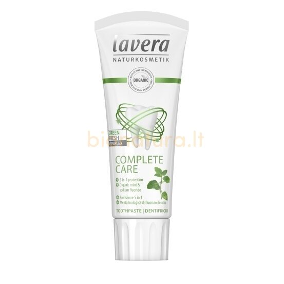 Mėtinė dantų pasta Lavera Complete Care, 75 ml