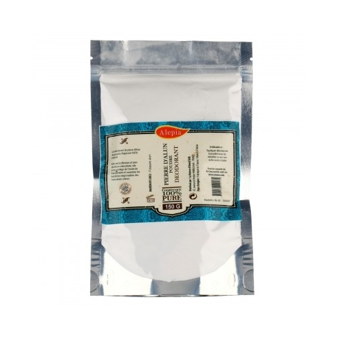 Natūralaus alūno akmenėlio pudra, 150 gr.