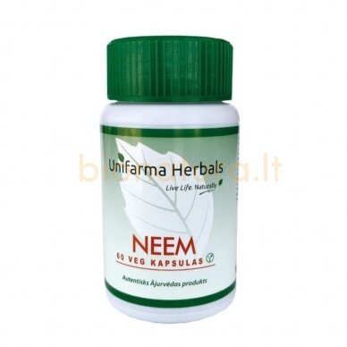 NEEM, Indinis nimbamedis, Maisto papildas, N60 NEEM, Indinis nimbamedis, Maisto papildas, N60