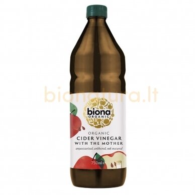 Obuolių sidro actas neskaidrintas, 750 ml Obuolių sidro actas neskaidrintas, 750 ml