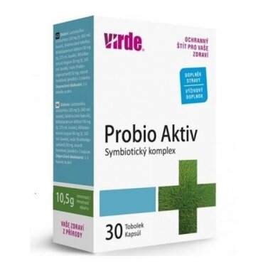 Probio aktiv gerosios bakterijos maisto papildas, N30 VIRDE Probio aktiv gerosios bakterijos maisto papildas, N30 VIRDE