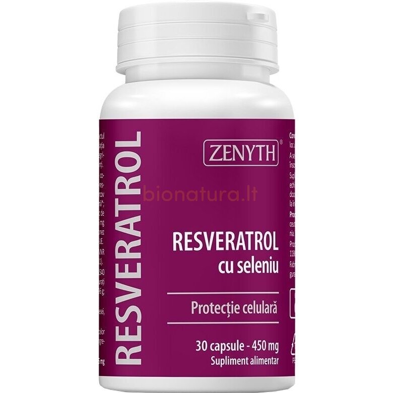 Resveratrolis su selenu. Maisto papildas. N30