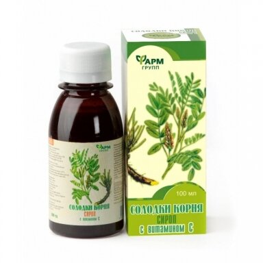 Saldymedžio šaknų sirupas su vit. C, 100 ml Saldymedžio šaknų sirupas su vit. C, 100 ml