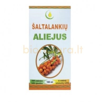 Šaltalankių aliejus, 100 ml, Šaltalankių aliejus, 100 ml,