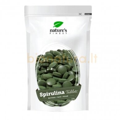 Spirulina (tabletės),(125 g), Nature's Finest