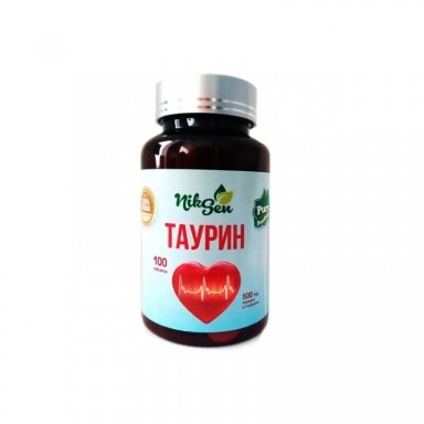 Taurinas 500 mg, N100, maisto papildas Taurinas 500 mg, N100, maisto papildas
