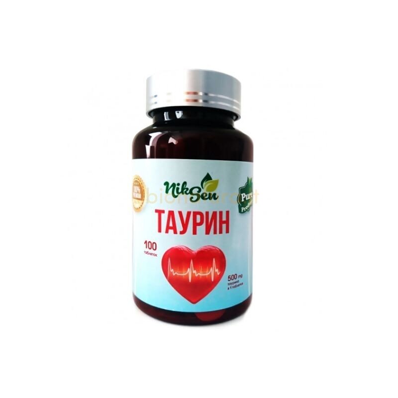 Taurinas 500 mg, N100, maisto papildas