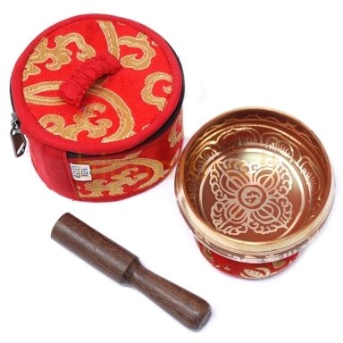 Tibeto dainuojantis dubuo rinkinys mini (raudonas)
