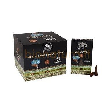 Tribal Soul Backflow smilkalai – baltasis šalavijas + Palo Santo Tribal Soul Backflow smilkalai – baltasis šalavijas + Palo Santo