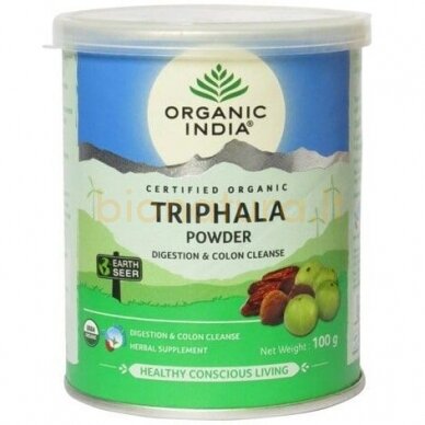 Trifala milteliais,  (100 g), Organic India