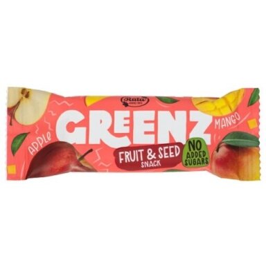 Vaisių ir sėklų užkandis „Greenz mango“, 30 g