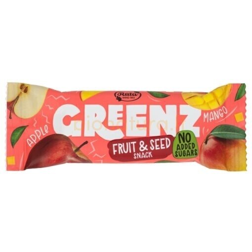 Vaisių ir sėklų užkandis „Greenz mango“, 30 g