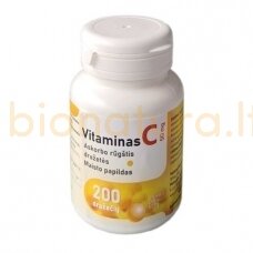 Vitaminas C askorbo rūgšties 50 mg dražetės, N200