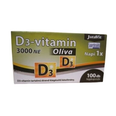 Vitaminas D-3 75 µg kapsulės (JutaVit), N100