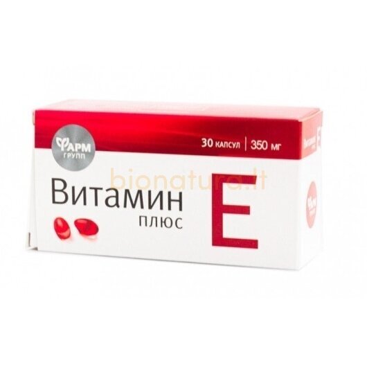 Vitaminas E plius, 30 kaps. Vitaminas E plius, 30 kaps.