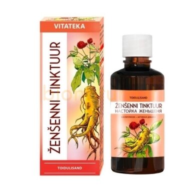 Ženšenių tinktūra 25ml. Vitateka Ženšenių tinktūra 25ml. Vitateka